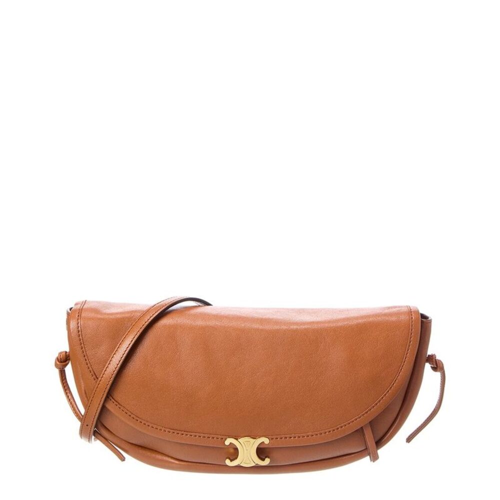Celine Half Moon Little Leather Shoulder Bag